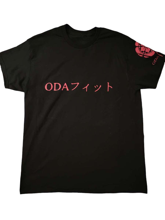ODA FIT JAPANESE COLLECTION T-SHIRT BLACK/PINK